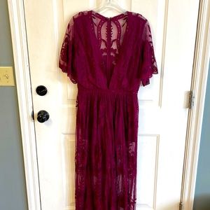 Womens sheer romper dress new with tags never worn!!